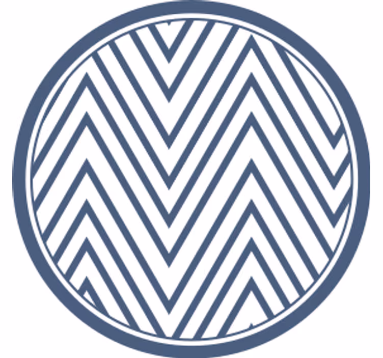 Sottobicchieri con motivi superficie a zigzag - TenStickers