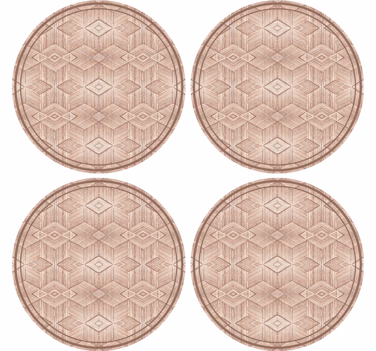 Sottobicchieri con motivi superficie circolare geometrica - TenStickers