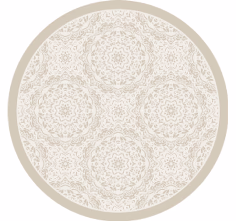 Sottobicchieri con motivi superficie rotonda intricata - TenStickers