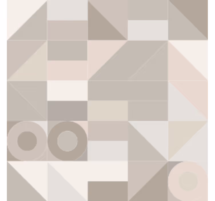 Sottobicchieri con motivi geometrici neutri - TenStickers