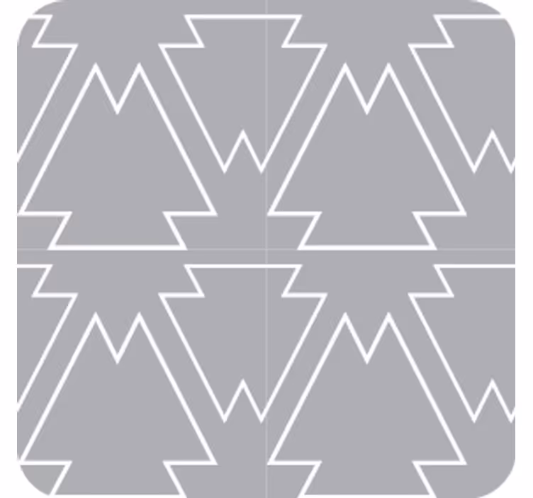 Sottobicchieri con motivi albero angolare - TenStickers