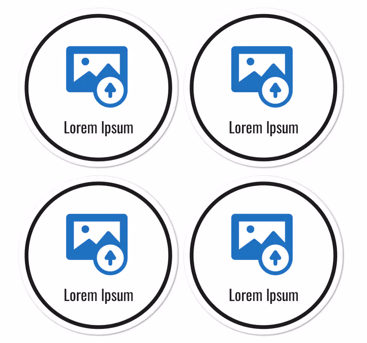 Sottobicchiere  personalizzabile qr code - TenStickers