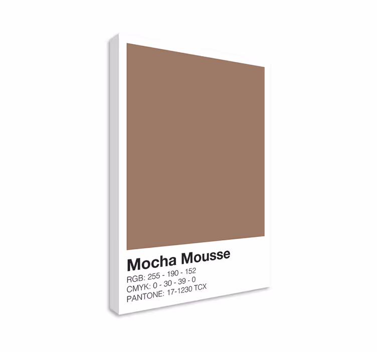 Dipinto moderno composizione del colore mocha - TenStickers