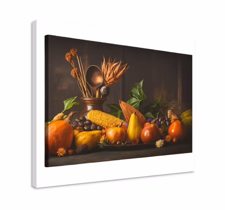 Dipinto cucina design rustico di frutta - TenStickers