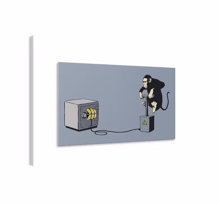 Arte dipinto detonatore di scimmia - TenStickers