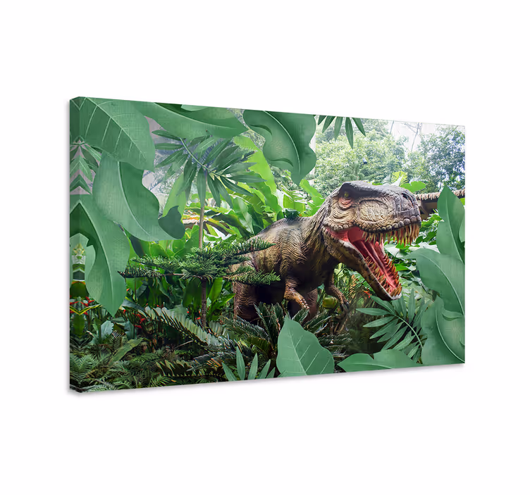 Dipinto con dinosauri fotomurale bambini t rex - TenStickers