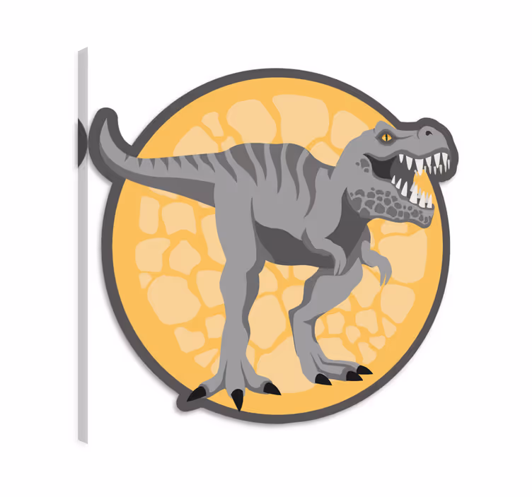 Dipinto con dinosauri sfondo t-rex disegnato a mano - TenStickers