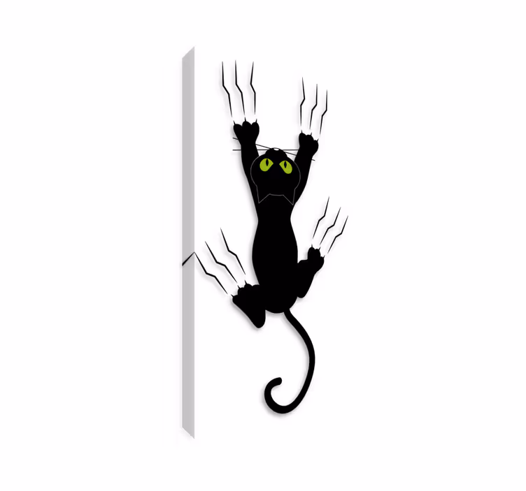 Dipinto gatto adesivo per bambini da parete - TenStickers