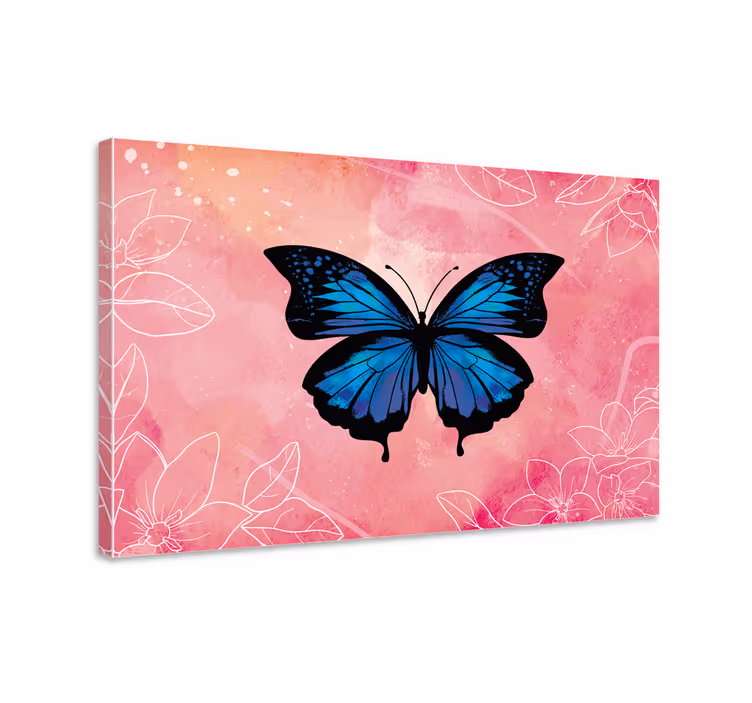 Dipinto con farfalle bellissime e colorate - TenStickers