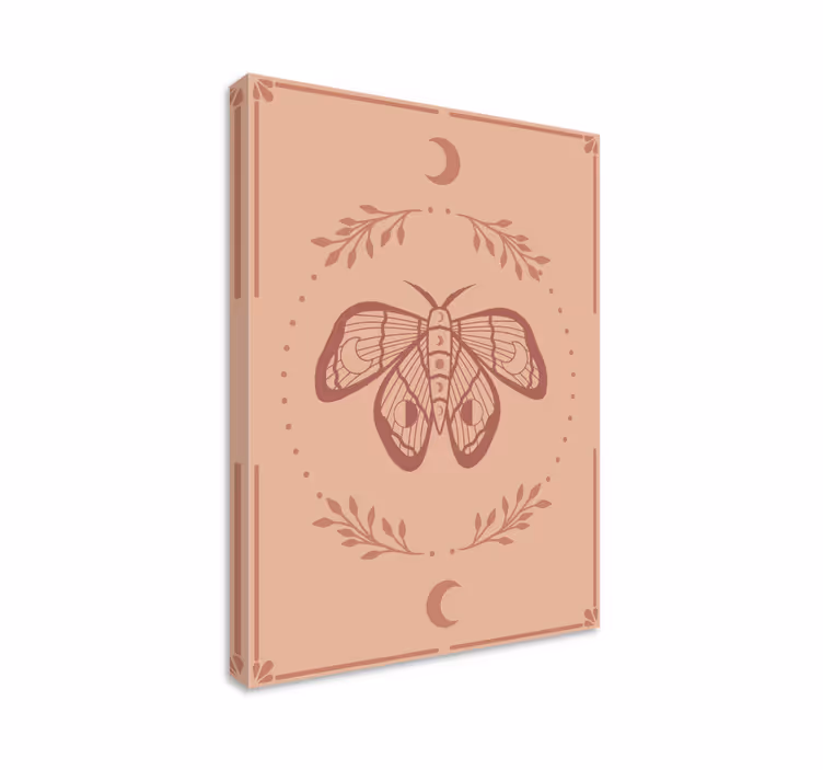 Dipinto con farfalle stile boho - TenStickers