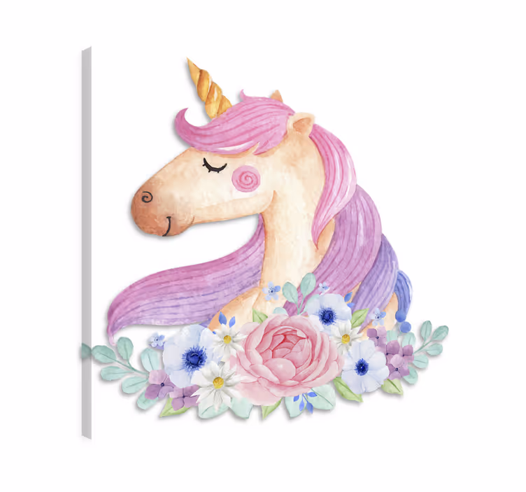 Dipinto unicorno acquerello - TenStickers