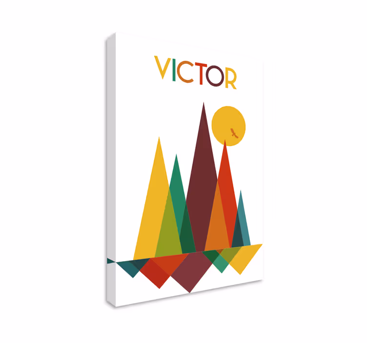 Dipinto geometrico scenografia geometrica victor - TenStickers