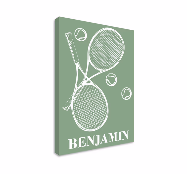 Quadri sportivi opera d'arte personalizzata sul tennis - TenStickers