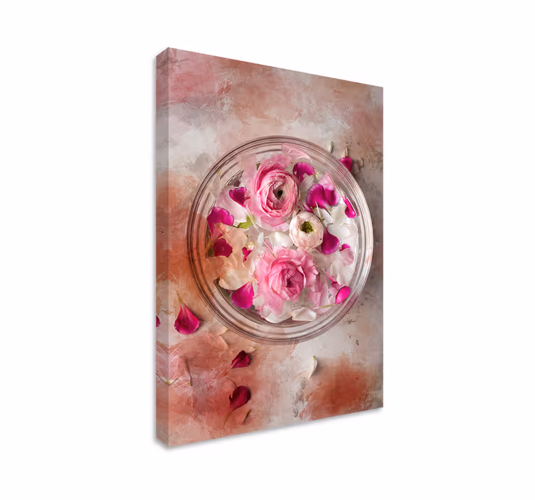 Dipinto con fiori e piante bouquet di fiori - TenStickers