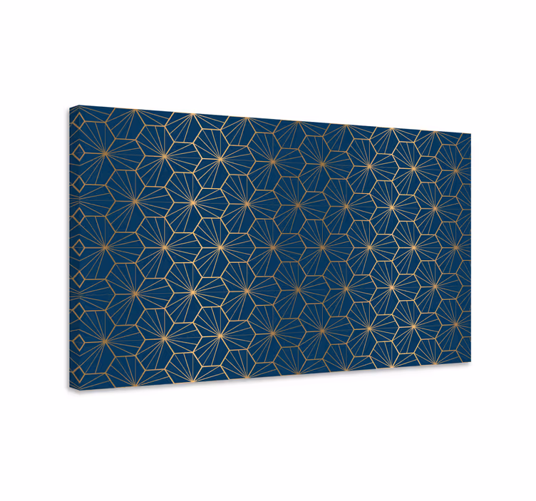 Dipinto geometrico tela con grafica geometrica - TenStickers