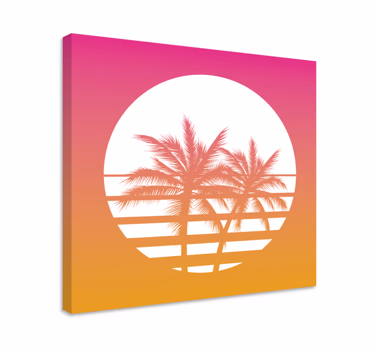 Cornice quadro ornamentale alba tropicale - TenStickers