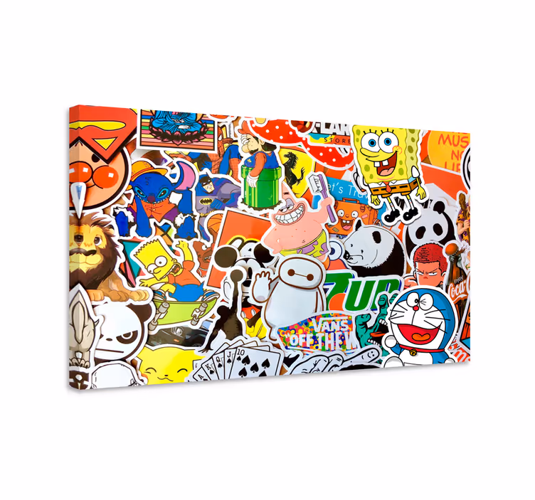 Quadro per bambini Personaggi dei cartoni animati - TenStickers