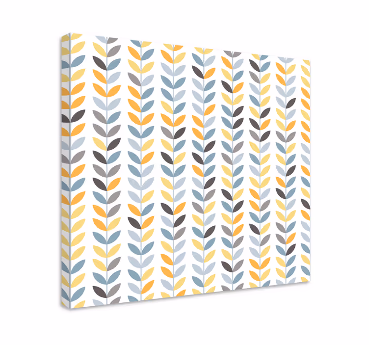 Quadro con foglie stile minimal - TenStickers