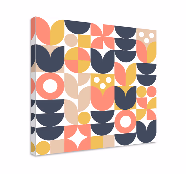 Dipinto geometrico forme geometriche astratte - TenStickers