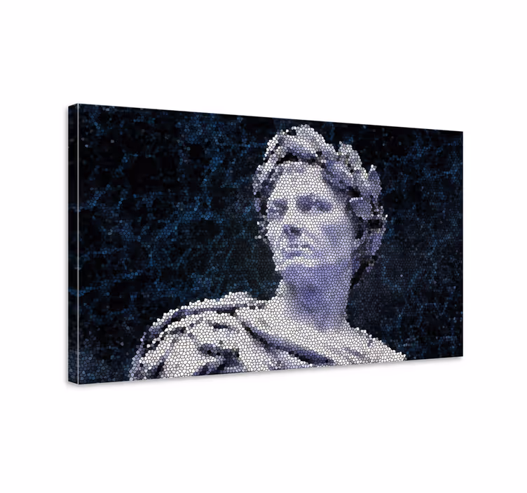 Dipinto astratto ritratto in mosaico - TenStickers