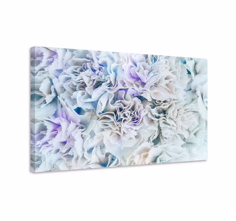 Dipinto con fiori e piante fiori ghiacciati - TenStickers