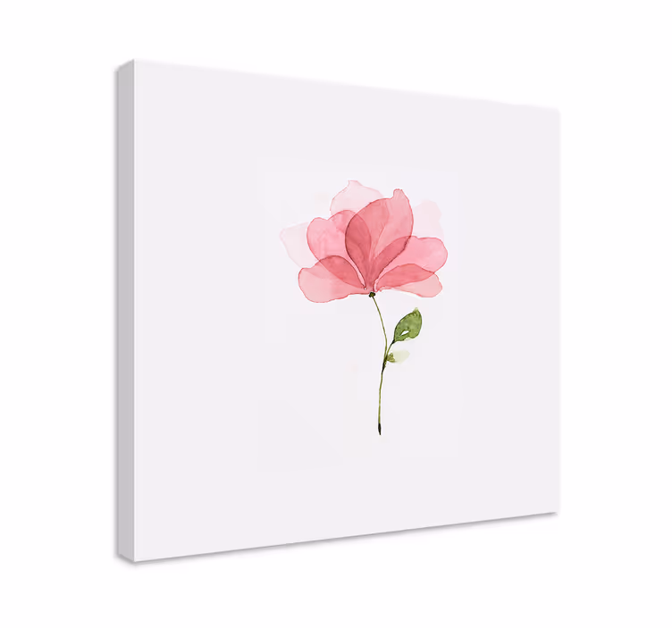 Dipinto con fiori e piante fiore di ciliegio delicato - TenStickers