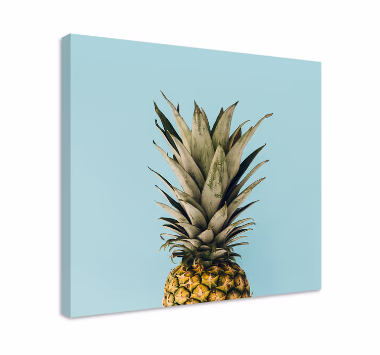 Dipinto con frutta e natura morta vista dall'alto ananas - TenStickers