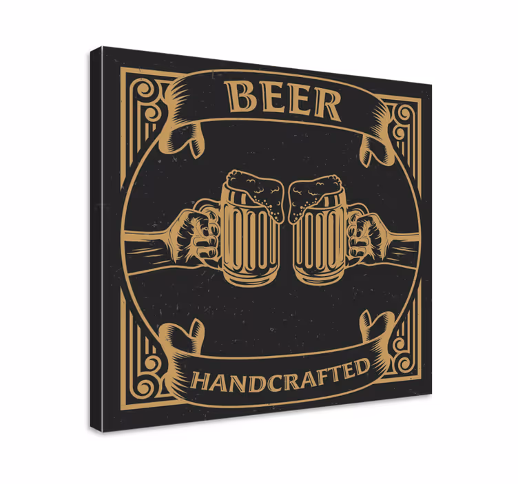 Quadro con birre e scritta - TenStickers