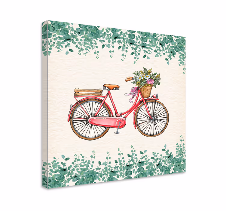 Quadro con bicicletta stile vintage - TenStickers