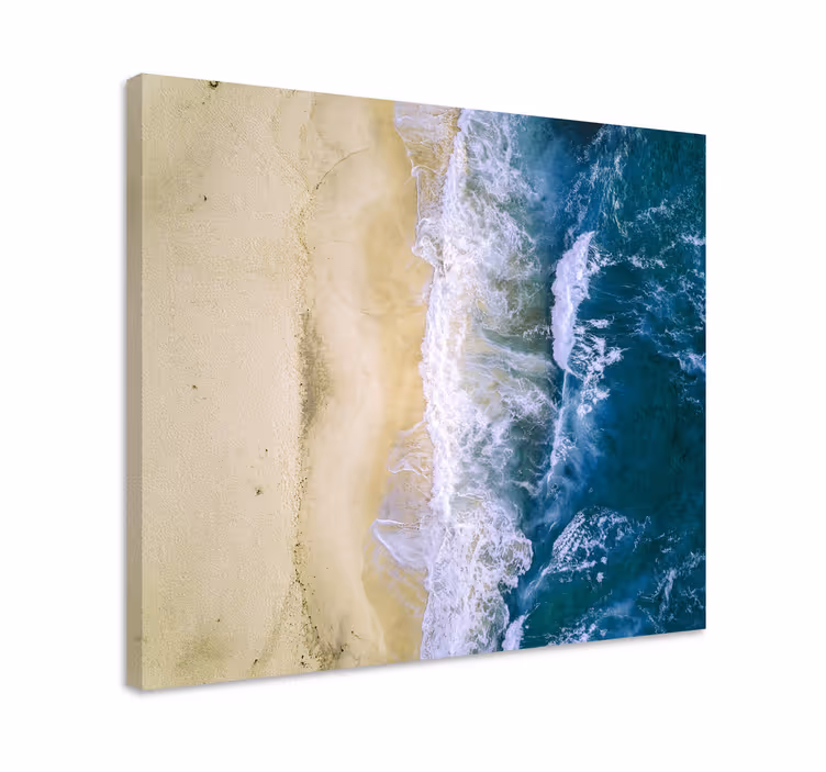 Dipinto con marinaio serenità delle onde oceaniche - TenStickers