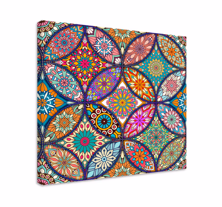 Quadro con mandala colorati - TenStickers
