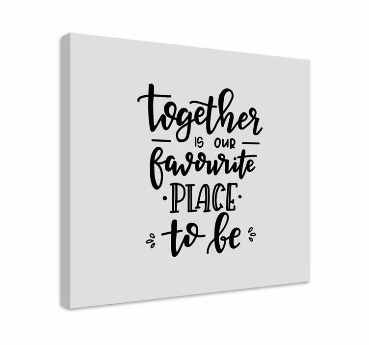 Dipinto con frase uniti siamo - TenStickers