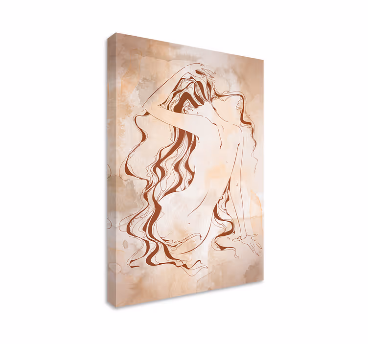 Quadro con immagine di donna - TenStickers