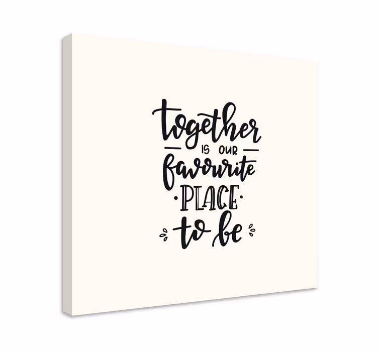 Dipinto con frase insieme è il nostro - TenStickers