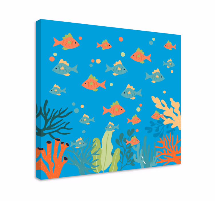 Dipinto con marinaio avventura sottomarina colorata - TenStickers