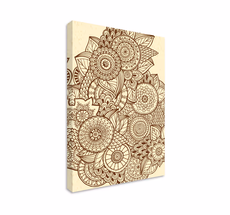 Quadro mandala Motivo geometrico mandala - TenStickers