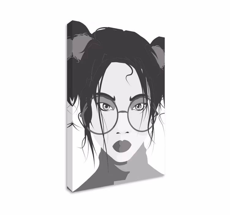 Quadri con persona e personaggi donna giovane elegante - TenStickers