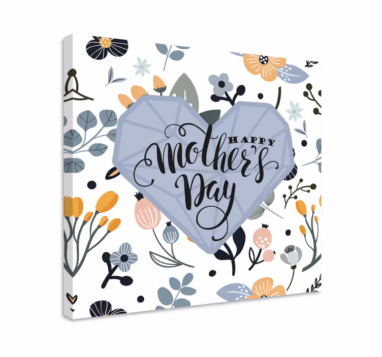 Dipinto con frase buona festa della mamma - TenStickers