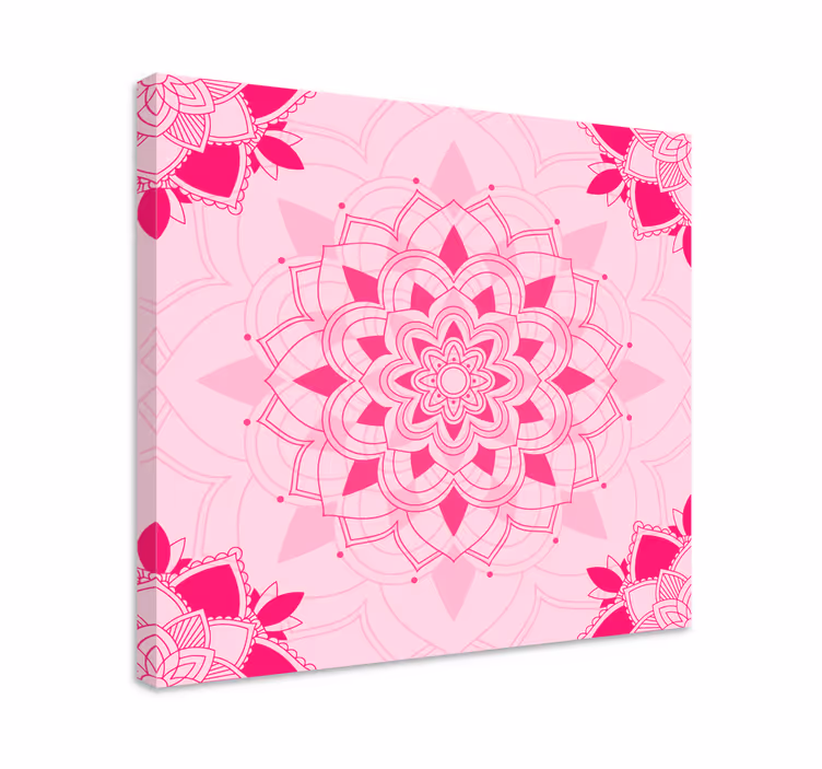 Dipinto zen mandala floreale intricata - TenStickers