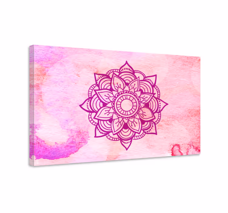 Dipinto mandala mandala botanico elaborato - TenStickers