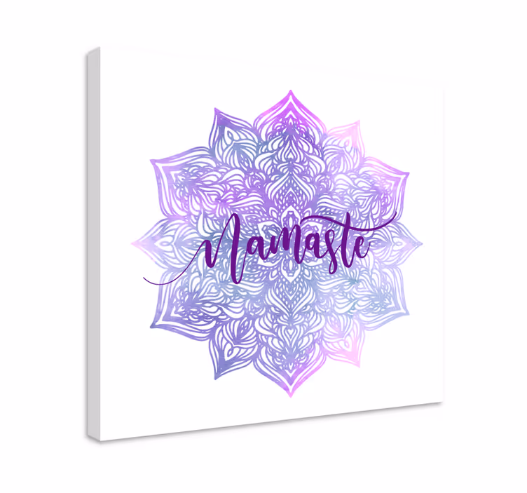 Quadro mandala Namaste mandala viola - TenStickers