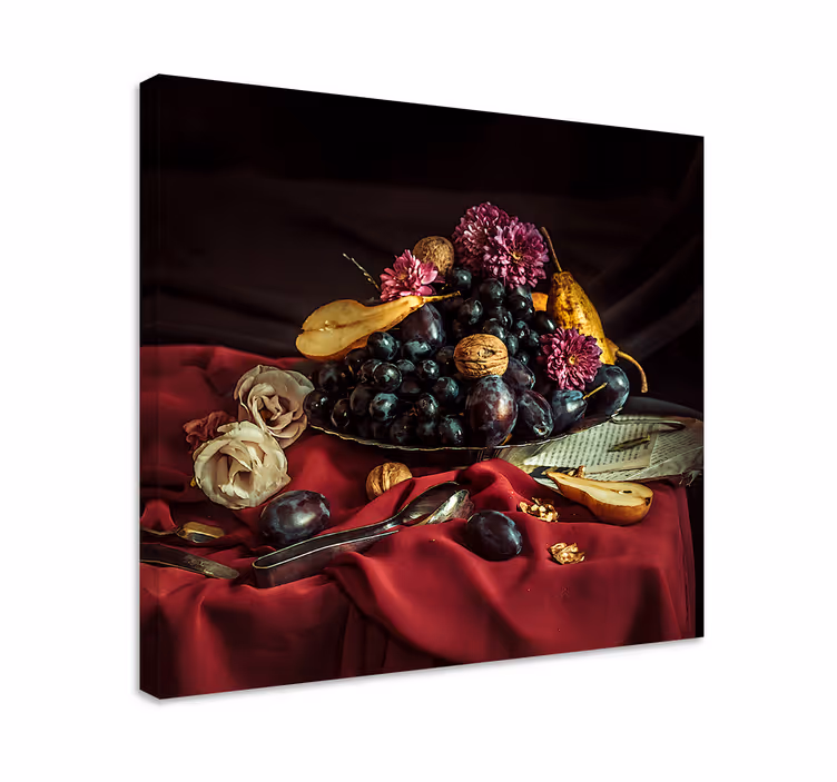 Dipinto con frutta e natura morta composizione elegante - TenStickers