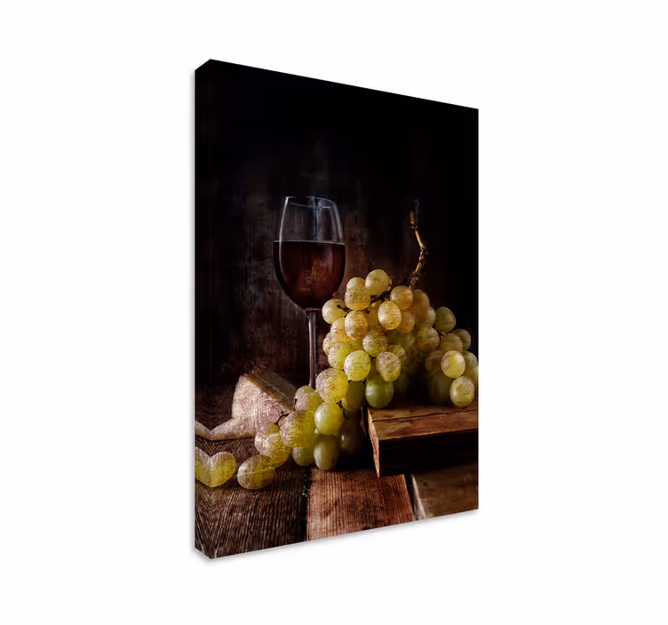Dipinto con frutta e natura morta grappolo elegante - TenStickers