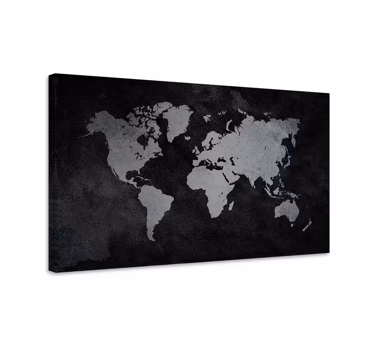 Dipinto mappamondo mappa del mondo contemporanea - TenStickers
