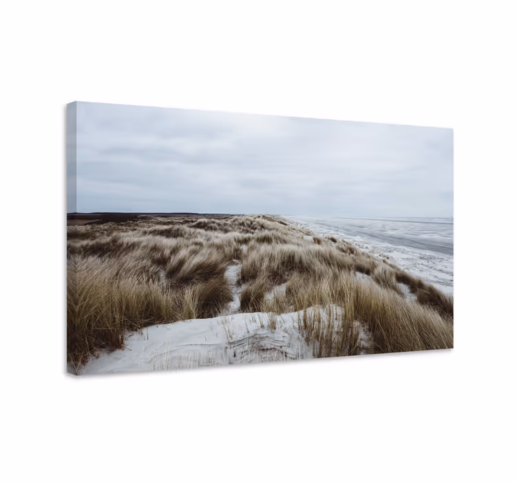 Dipinto di paesaggio vista sulle dune costiere - TenStickers