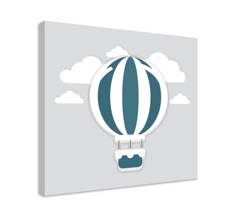 Quadro per cameretta bambini mongolfiera - TenStickers