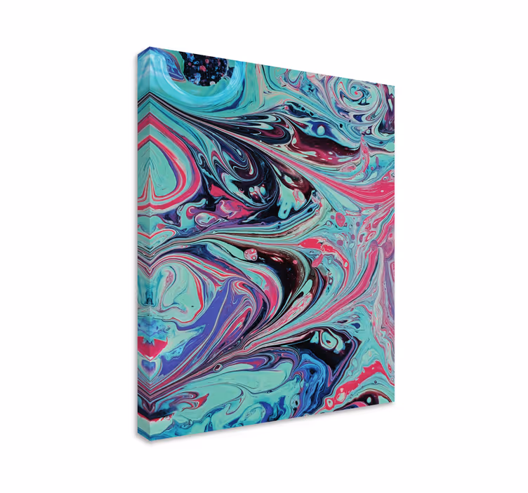 Dipinto astratto vortici di arte fluida - TenStickers