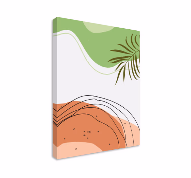 Dipinto moderno forme tropicali astratte - TenStickers