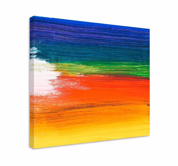 Dipinto astratto strisce astratte colorate - TenStickers