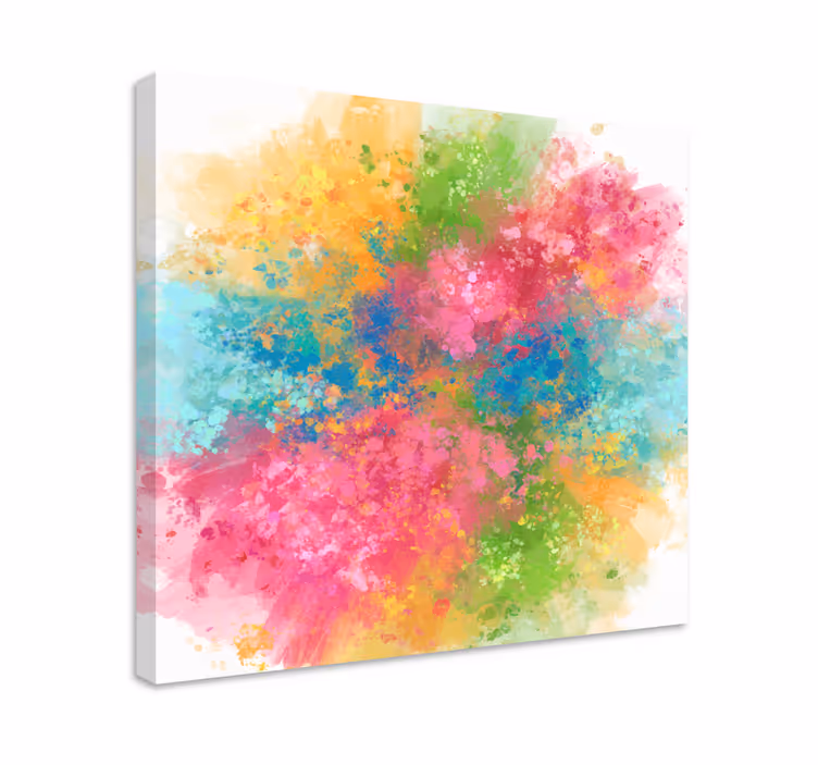 Dipinto astratto esplosione di colori vibranti - TenStickers